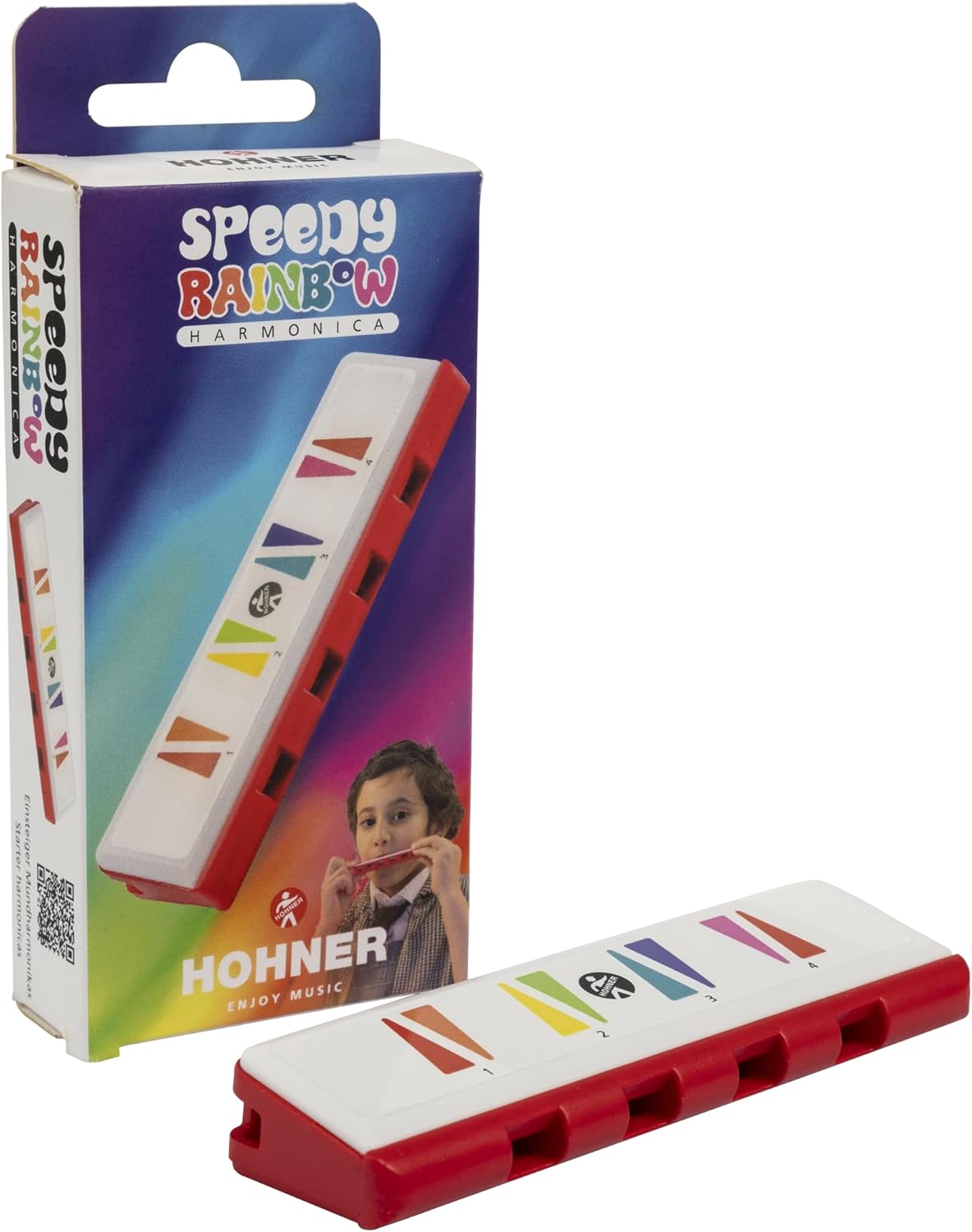 HOHNER Speedy Rainbow Harmonica Red