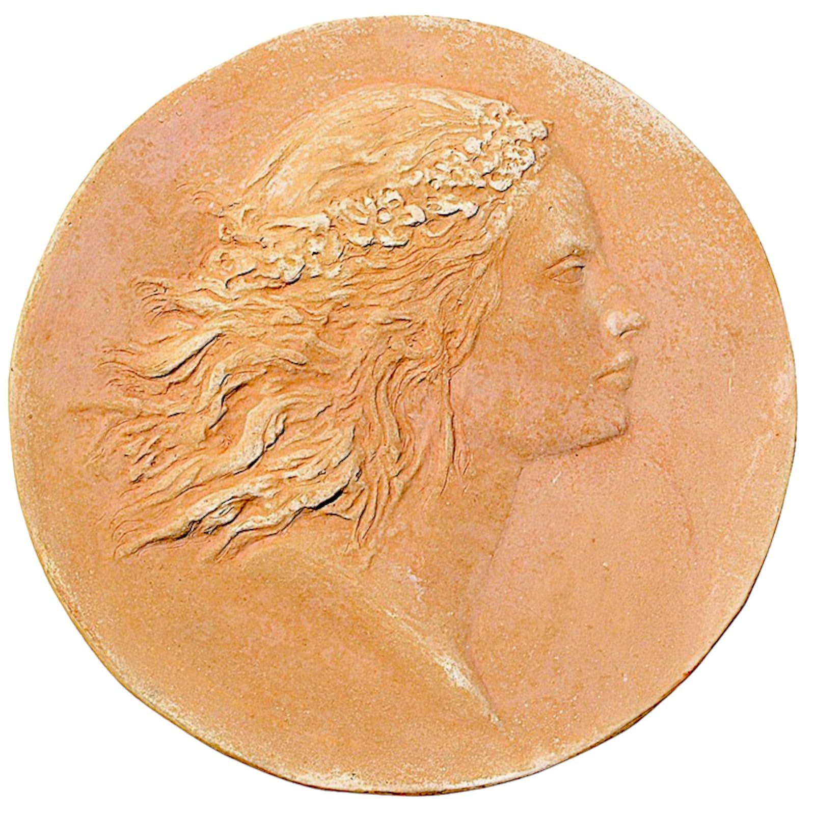 CBAM La Primavera - Decoración de pared de terracota Home Decor Design Italiano para casa o jardín Ø 36 cm
