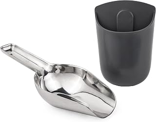GE Profile Opal Stainless Steel Ice Scoop with Magnetic Holder