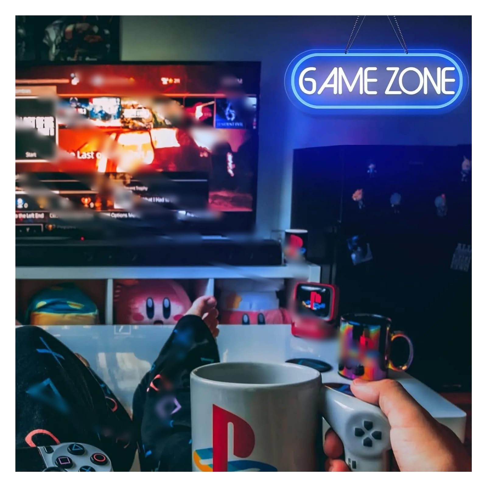 Luci al Neon Da Parete Insegne Al Neon Per Aree Giochi, Decorazioni Murali Luminose, Camere Da Letto, Sale Giochi, Insegne A Led Per Giocatori Ragazzi E Adolescenti