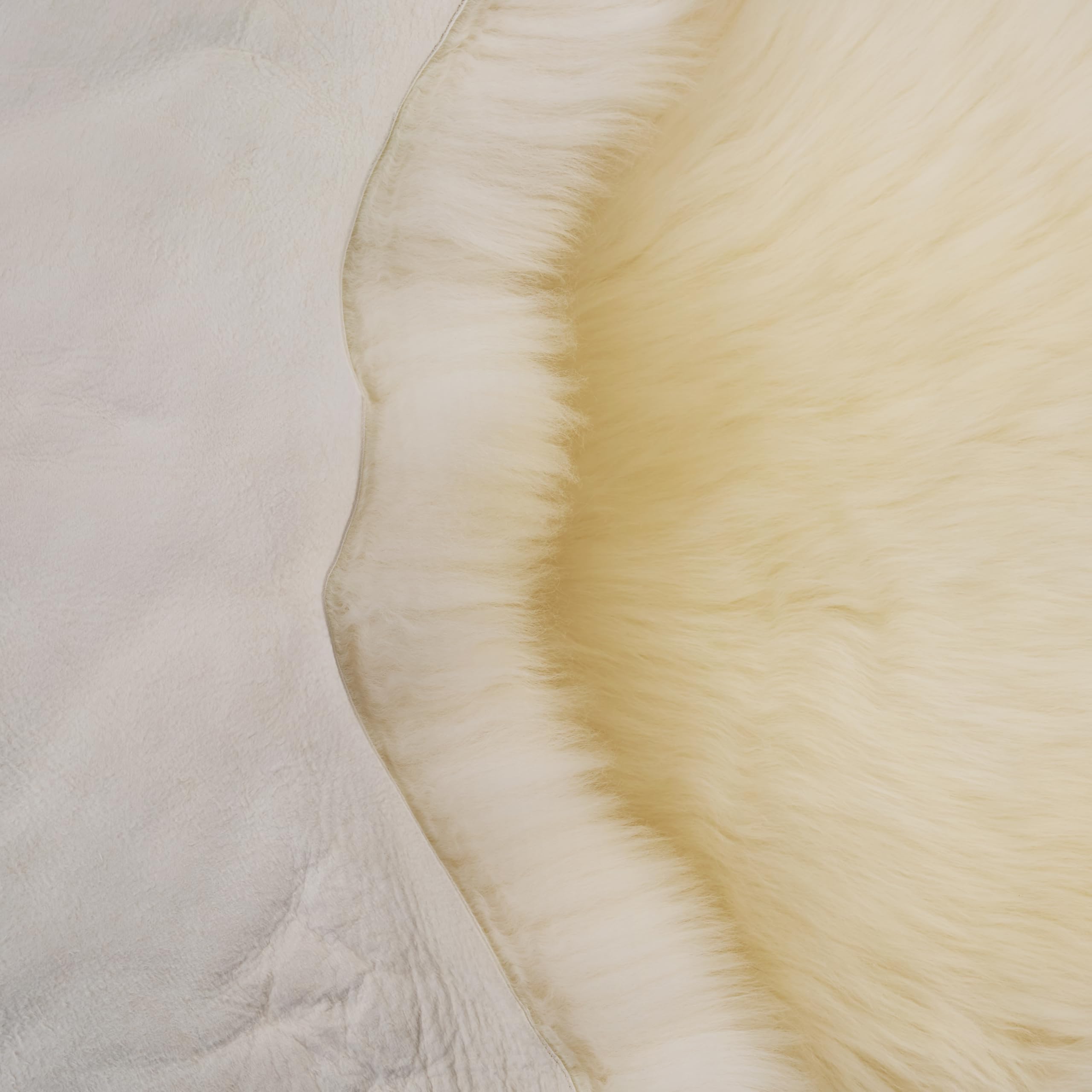 Peau de mouton australienne de qualité supérieure - Blanc - 80 x 60 cm - 4-6 cm - Pour chaise - Sans odeur - En peau d'agneau véritable - Pour canapé - Peau de mouton
