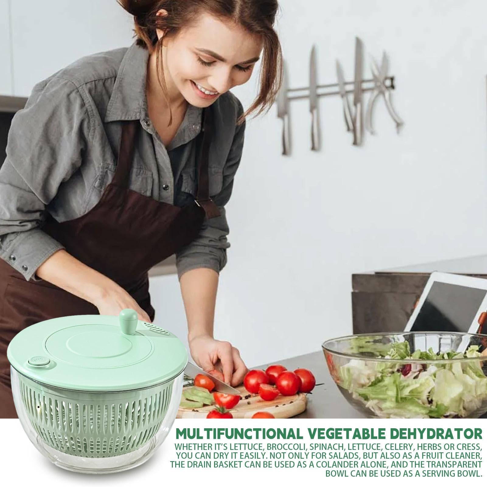 Essoreuse à Laitue Essoreuse à Salade à Manivelle, Résistante à La