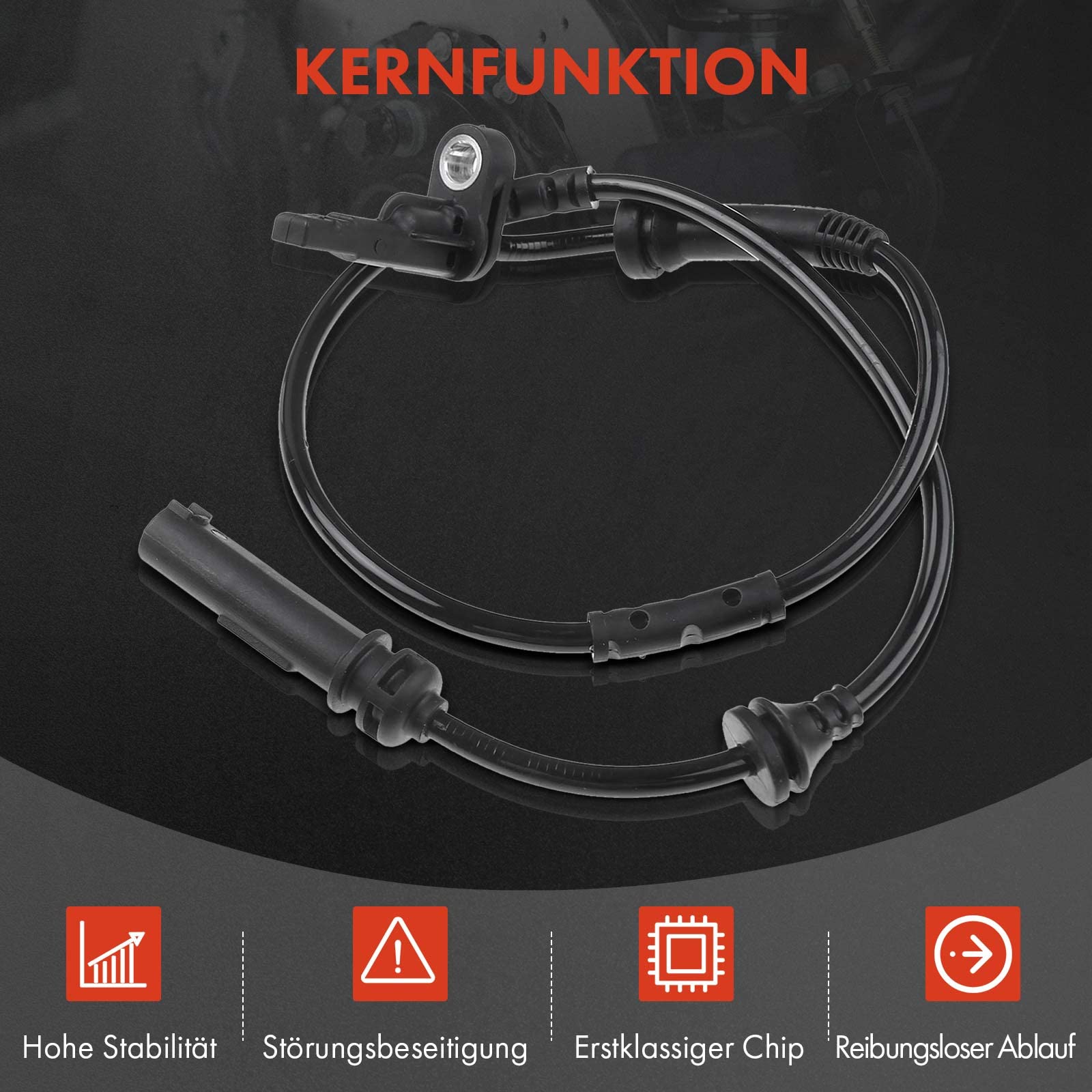 Frankberg 2x Capteur ABS 2-Pôles Compatible avec X3 F25 X4 F26 Remplacer# 34526788645