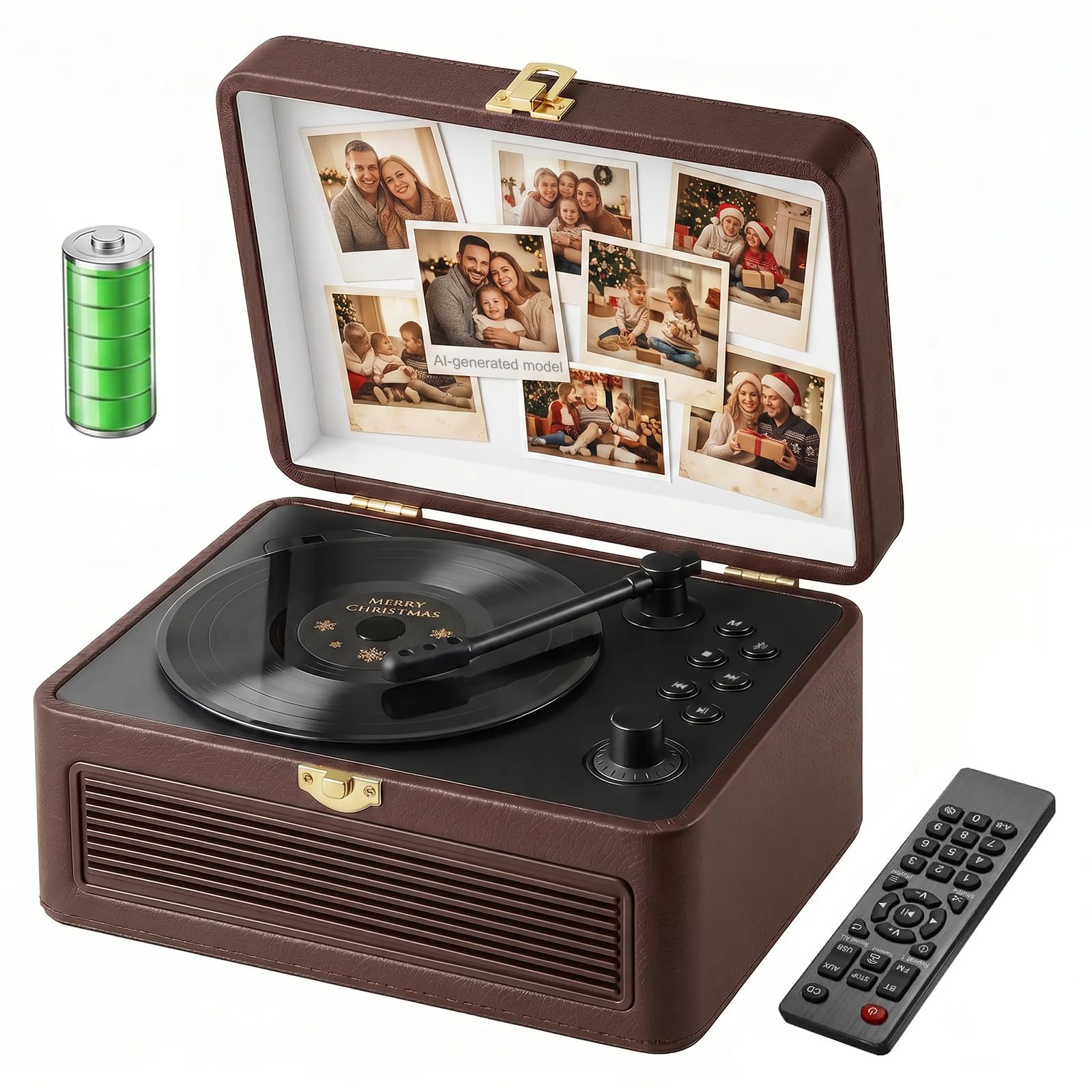 Gueray Portable CD Player with Bluetooth 5.4, 3600mAh Rechargeable Battery