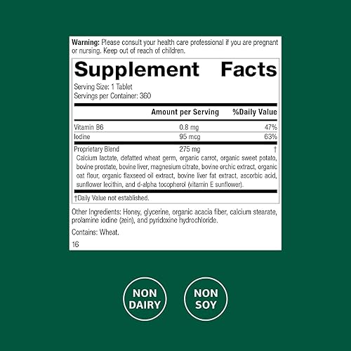 Miniatura 9 de Standard Process Cataplex F - Suplemento alimenticio integral, apoyo a la tiroides, metabolismo, salud de la piel y salud del cabello con vitamina