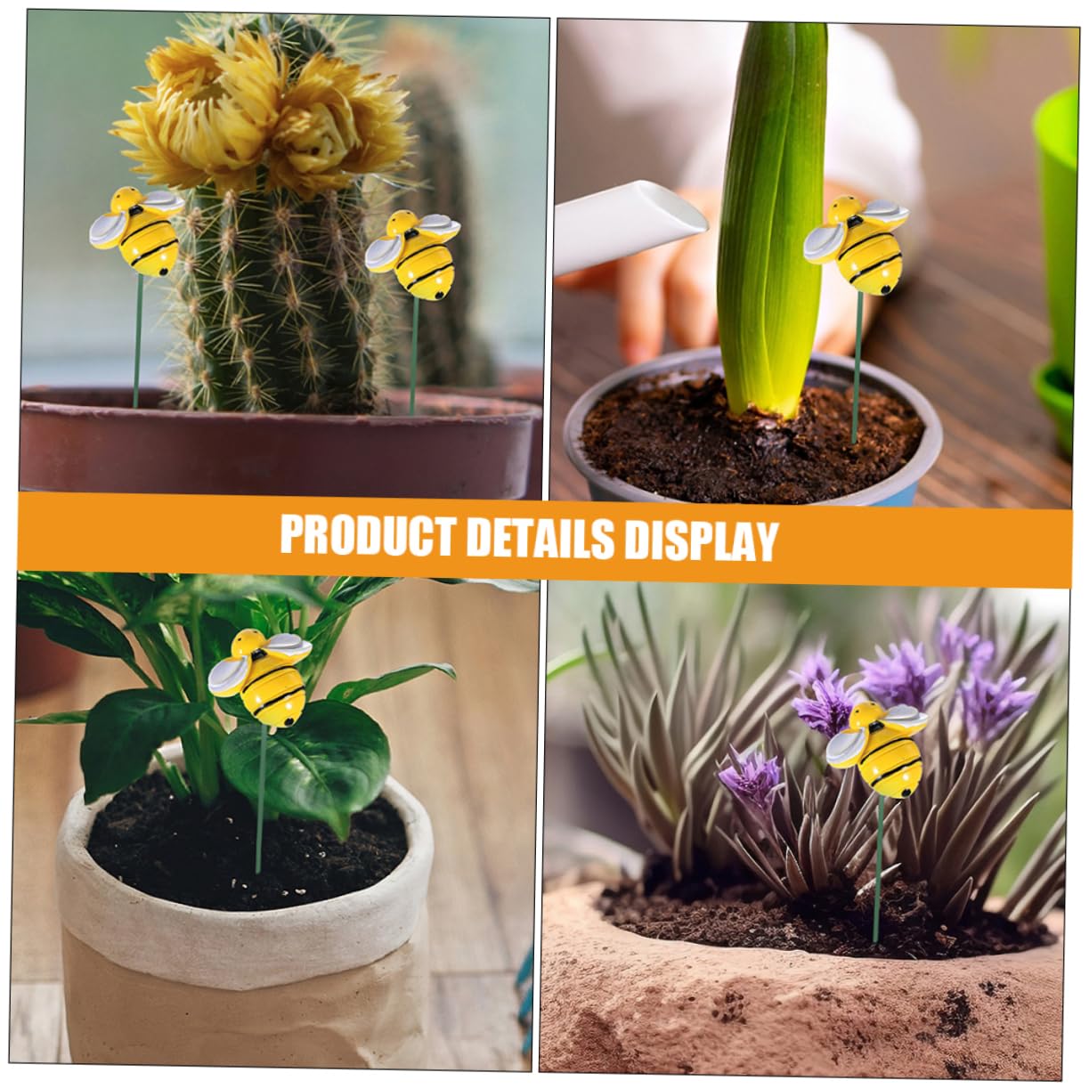 Toyvian 5 Sätze Garten Bienenstecker Für Blumentöpfe Dekorative Gartenstecker Für Und Außenbereich Für Gartenliebhaber 10 Stück * 5