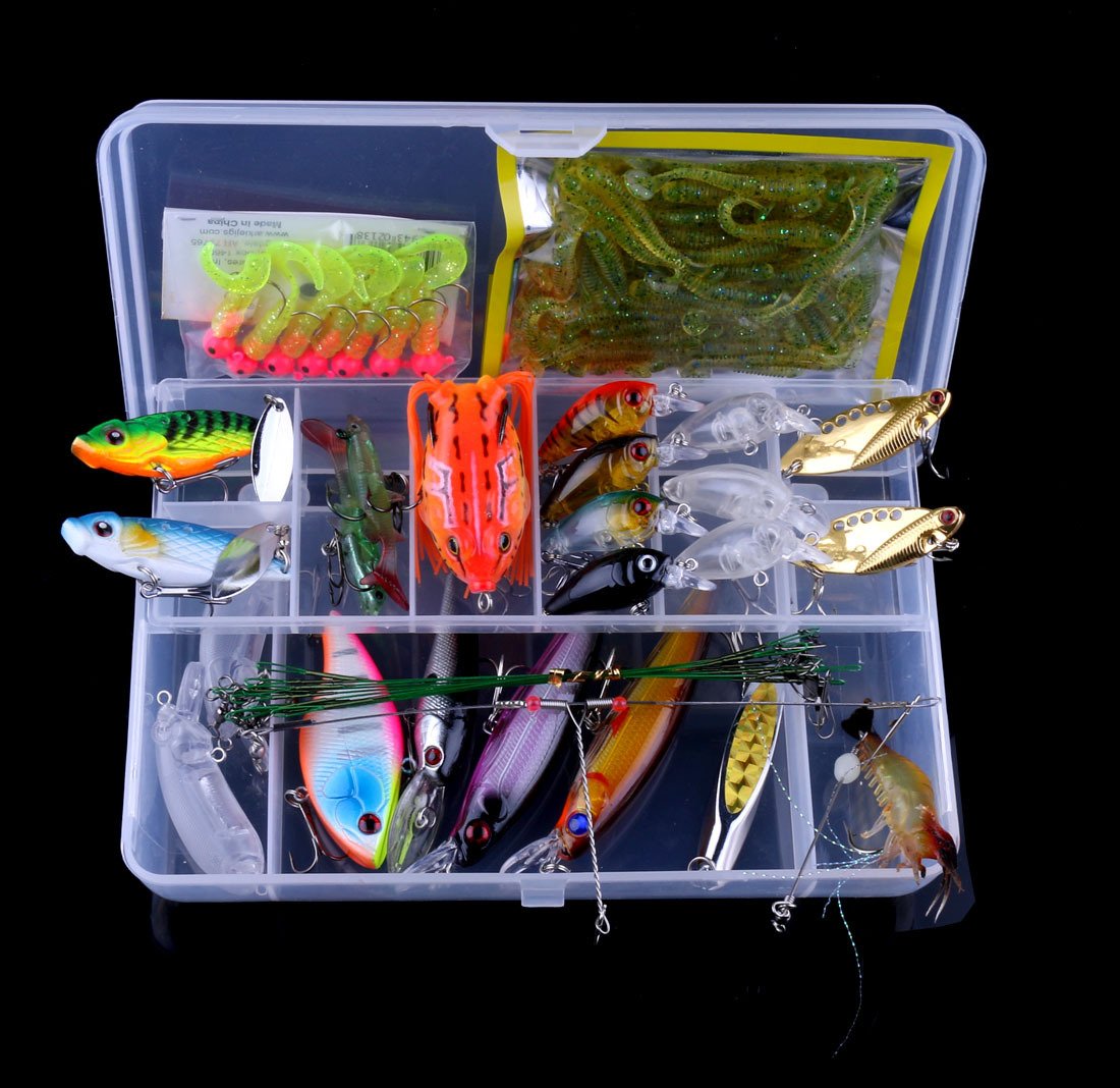 Leurre De Pêche LENPABY 12,7 Cm, 20 G – Articulé, Multi-Crochets, Yeux 3D, Brochet, Carpe, Truite, Perche