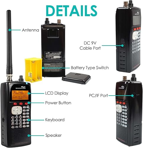 Miniatura 2 de Escáner portátil digital Whistler Escáner digital manual Whistler WS1040 talla única  Negro