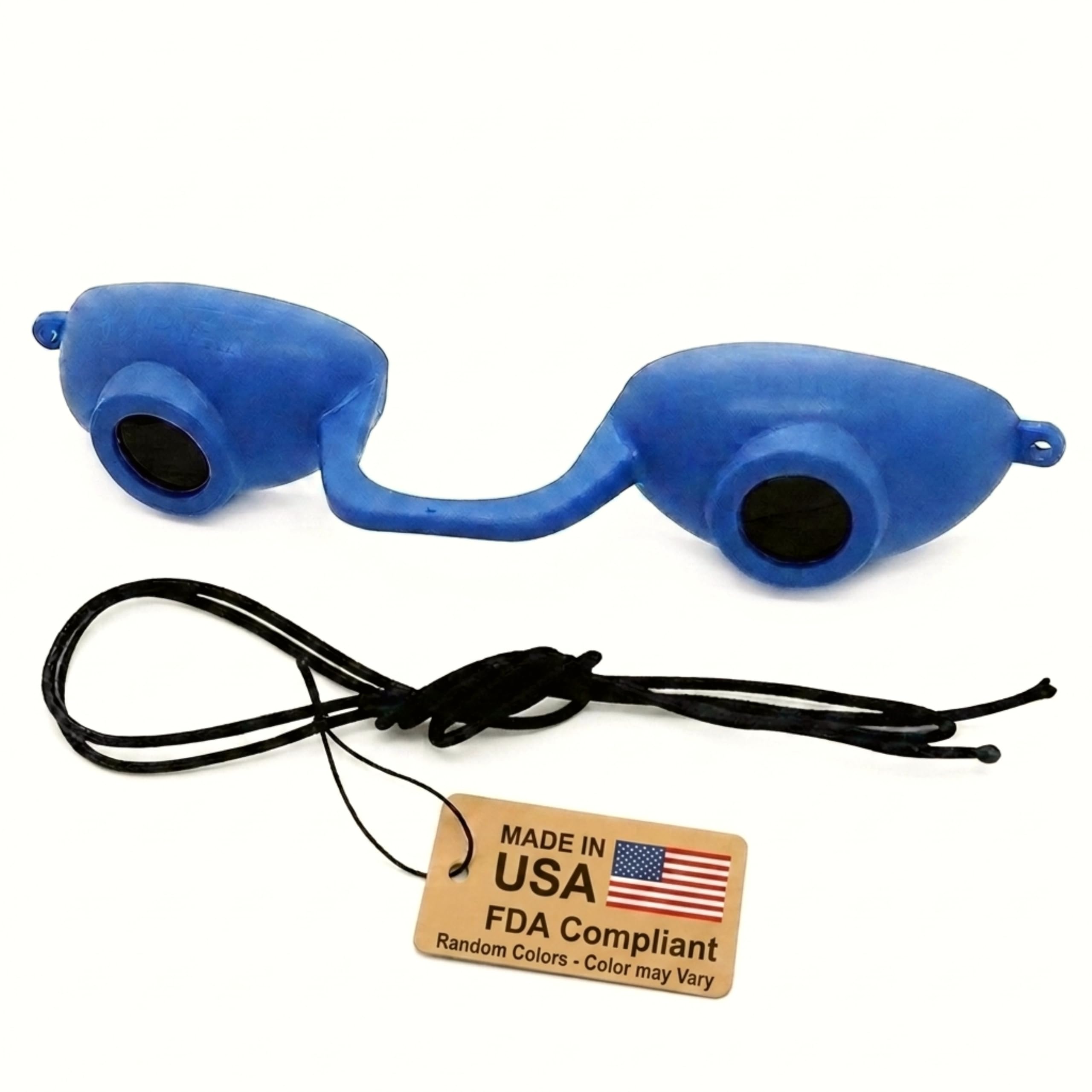 Super Sunnies Flexible UV Eye Tanning Bed Goggles w/Strap - Random