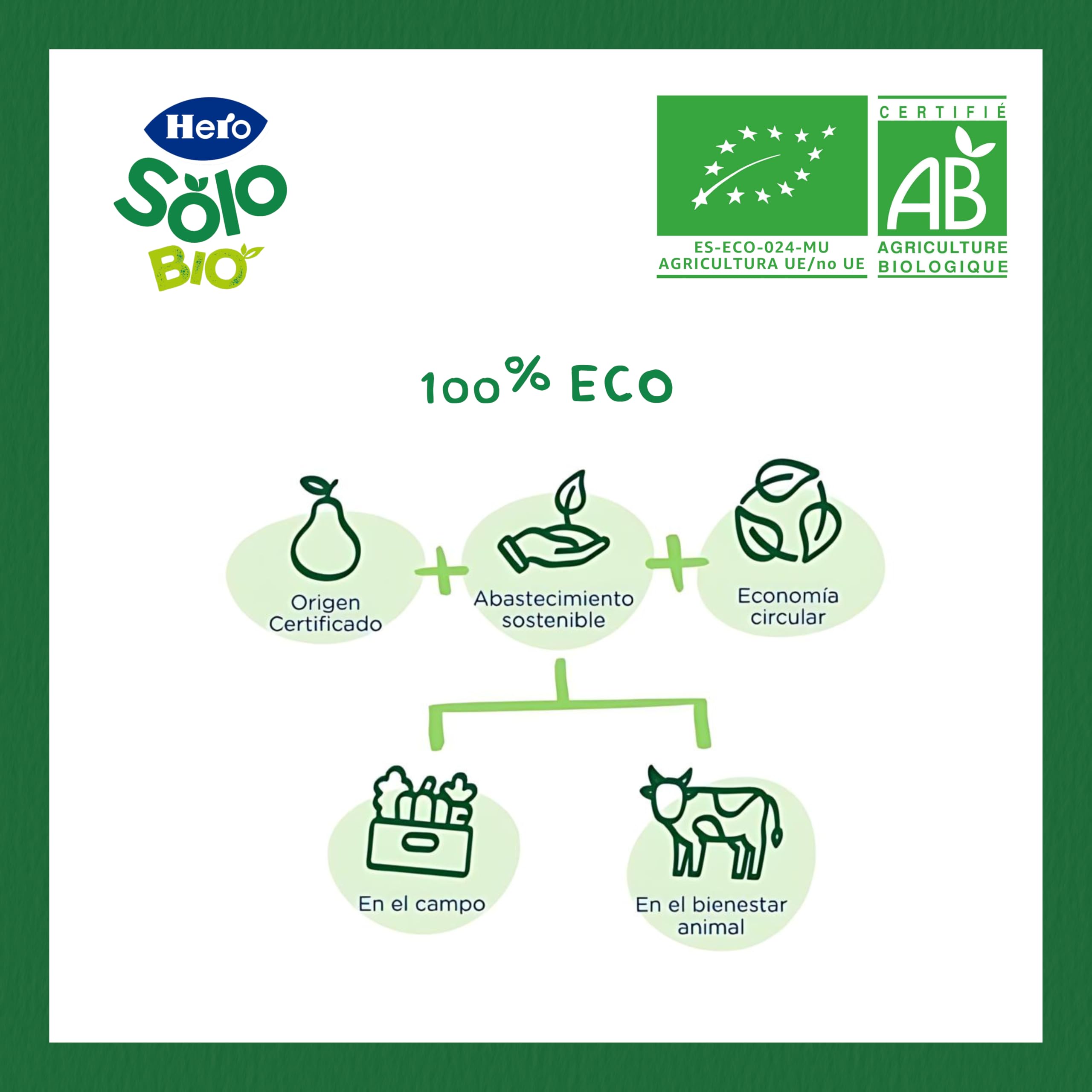 Bolsitas Ecológicas de Mango, Platáno, Yogur y Avena 100gr Hero Solo