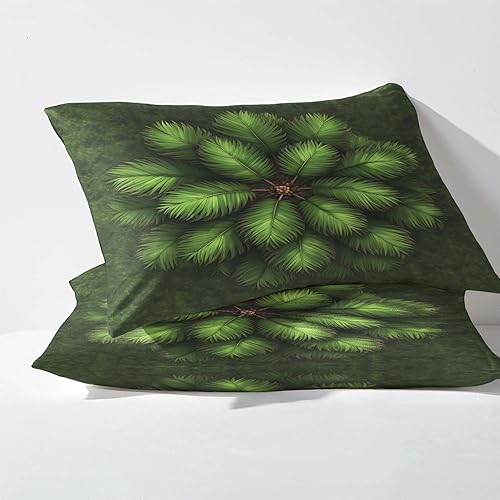 Miniatura 9 de Sábanas de palmera tamaño King dividido para cama ajustable, sábanas de plantas tropicales, sábanas estampadas y juego de 5 piezas  microfibra suave