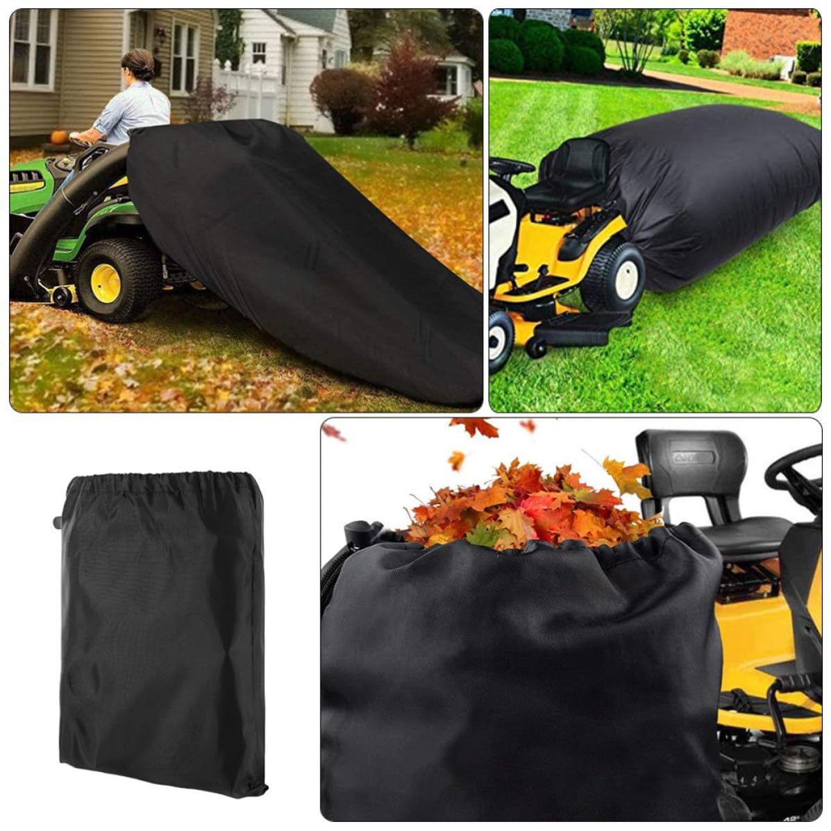 Housoutil Robuster Laubsack für Garten aus Oxford Stoff mit Zugband Design Wiederverwendbar und Langlebig für Gartenabfall und Camping im Freien