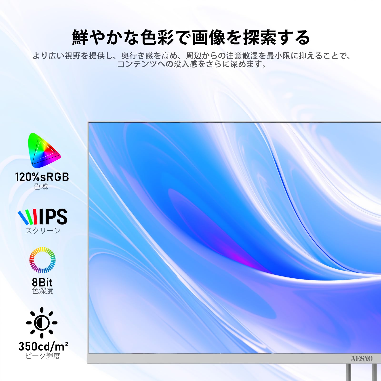 Amazon.co.jp: AESNO 34 インチ超ワイドモニター WFHD（2560x1080