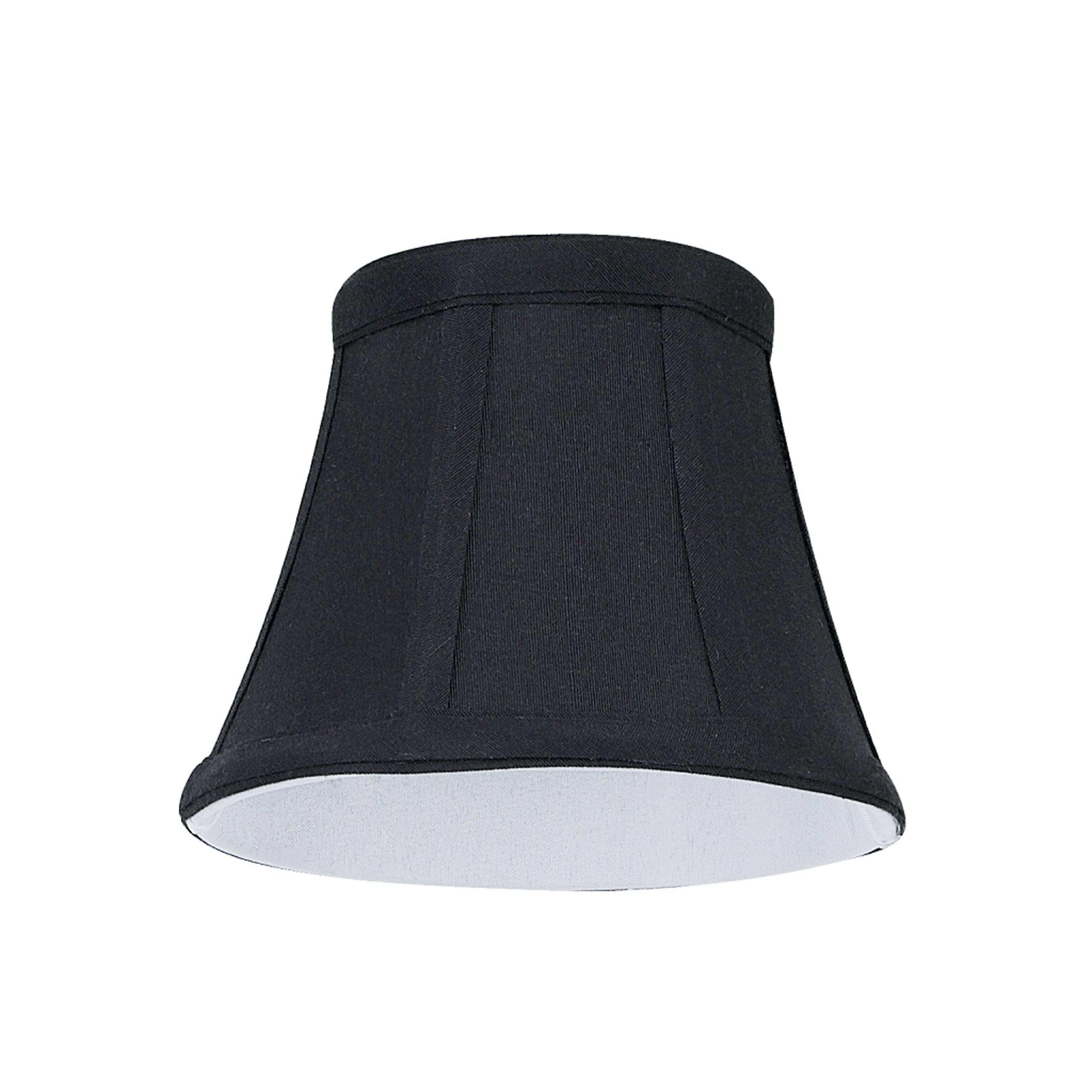 6 Kleine Kronleuchter-Lampenschirme Schwarz – Clip-On Glockenform Für Kerzenleuchter