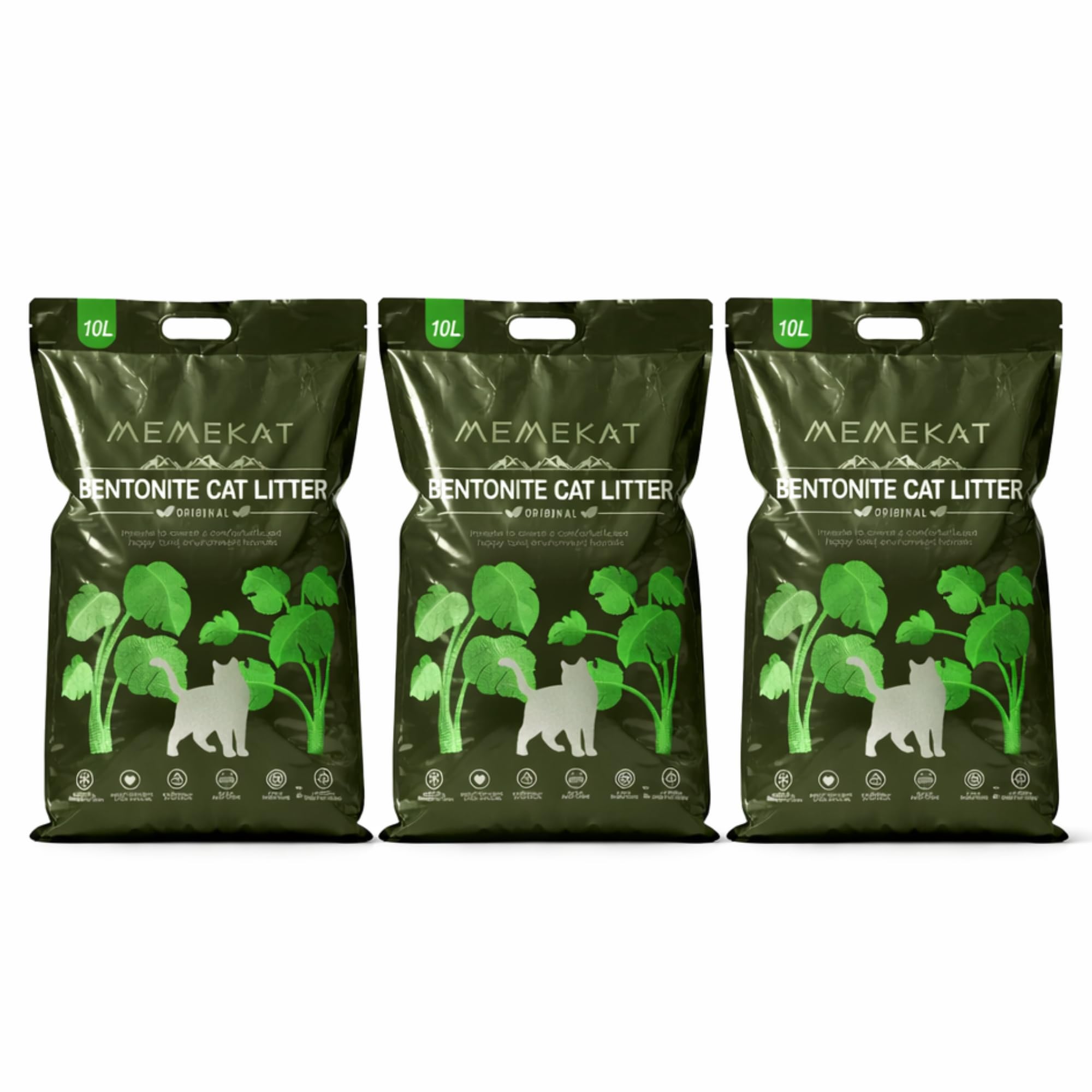 Bentonite Clumping Cat Litter 30L – Natural Unscented, Dust-Free Odour Control, Super Clumping Cat & Kitten Litter (24kg) (30L / 24kg)