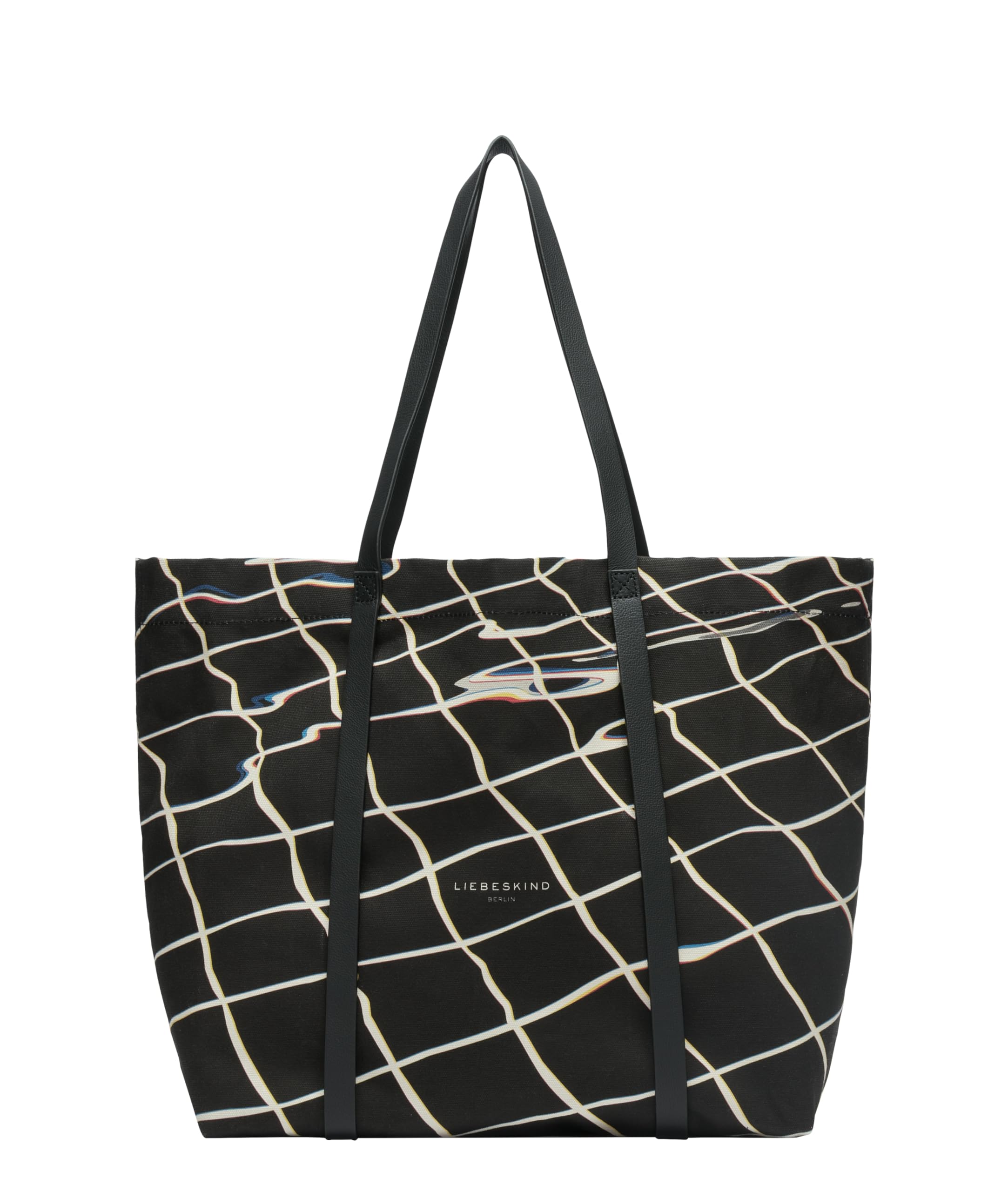 LIEBESKIND BERLIN shopper bag shoulder bag Aurora Pool Print Shopper Black