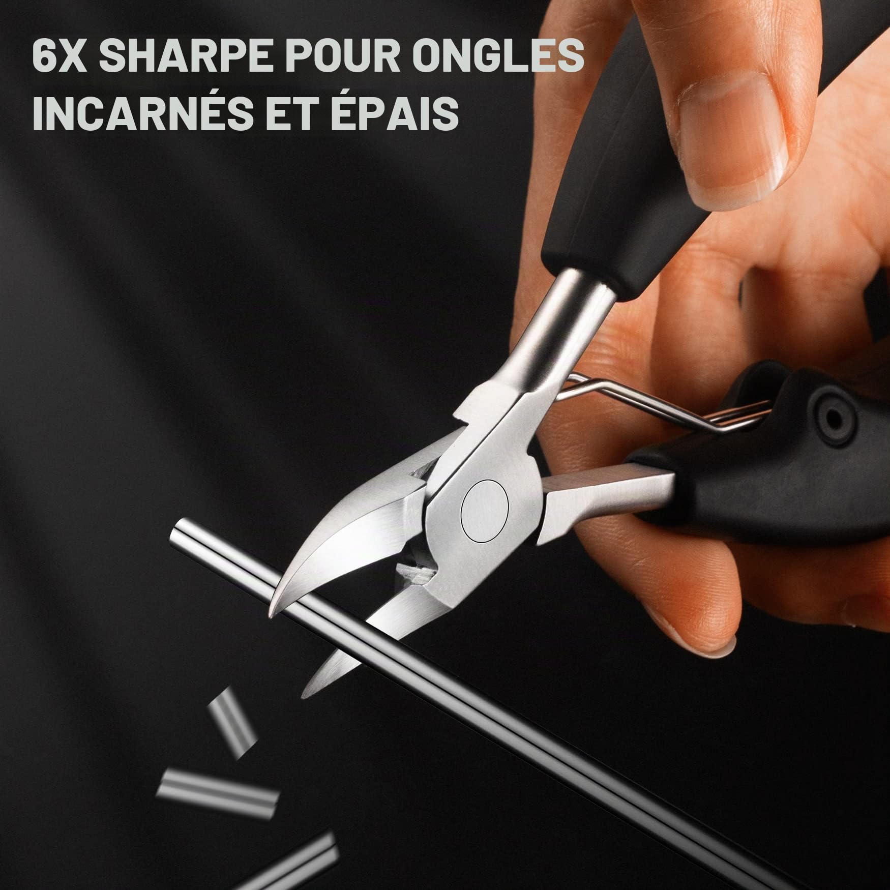BEZOX Précision Coupe ongles ou Tondeuse Pour épais Orteils Fungus Ongles Incarnés - Grip souple