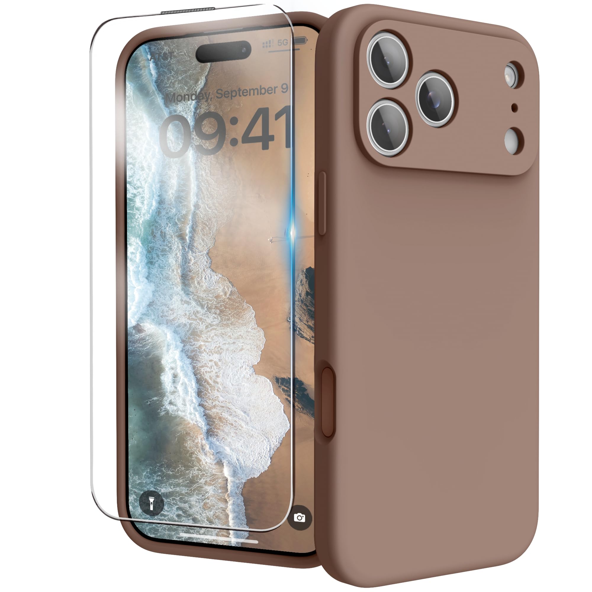 Amazon.co.jp: INGIDO iPhone 17 Pro用ケース シリコン，液体シリコン 