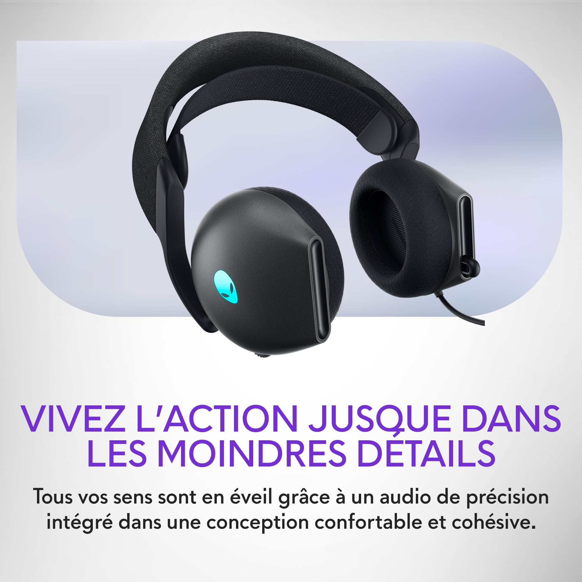 Casque Gaming Filaire Alienware - AW520H - Dark Side of the Moon (Noir)