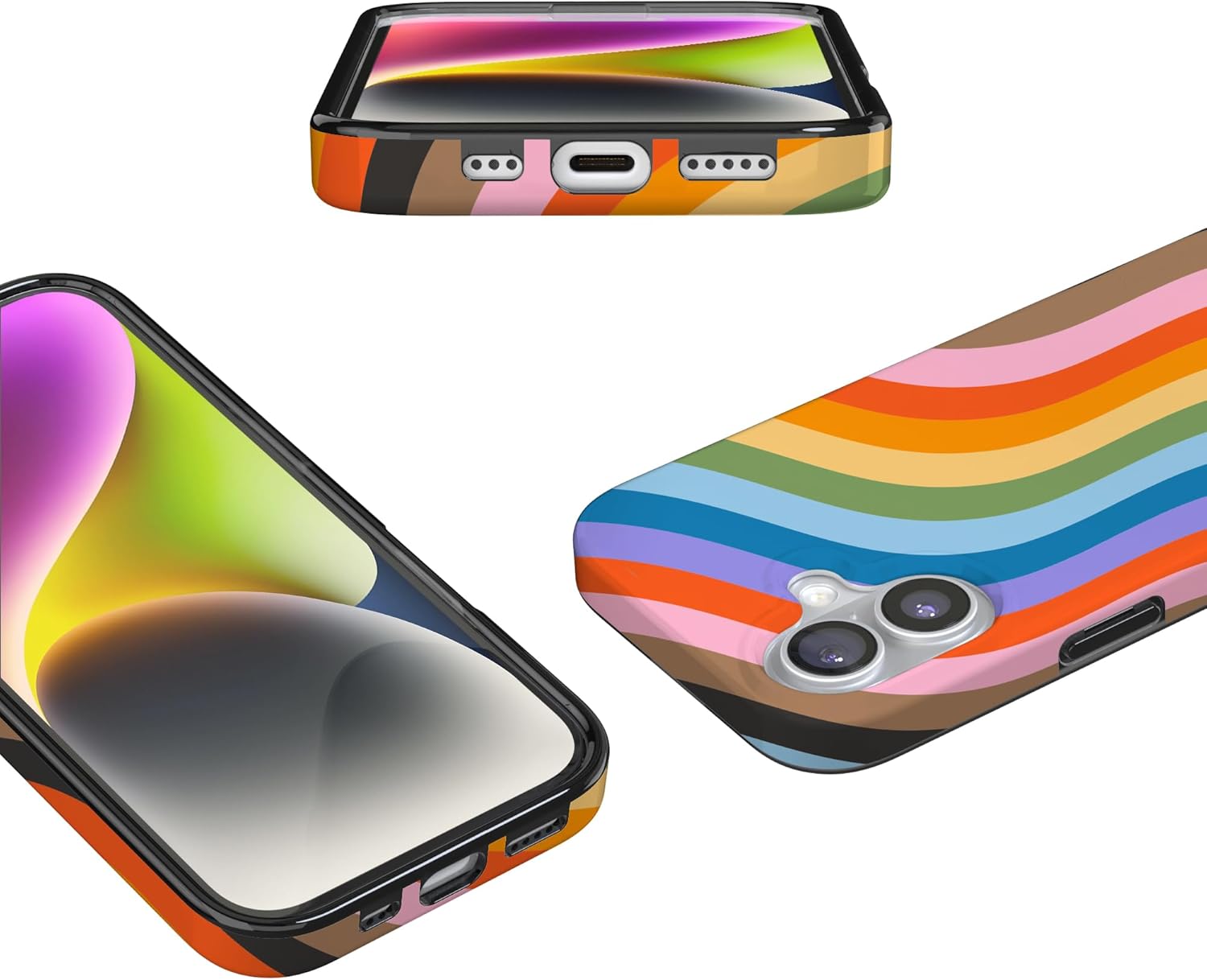 Casely iPhone 17 Case | Love for All | Rainbow Pride | Compatible with MagSafe | Classic Ultra Slim Design