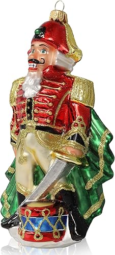 Miniatura 4 de Adornos de Navidad Kurt Adler de edición limitada de 3 pulgadas, adornos de cascanueces soldado para árbol de Navidad, adornos de Navidad de vidrio