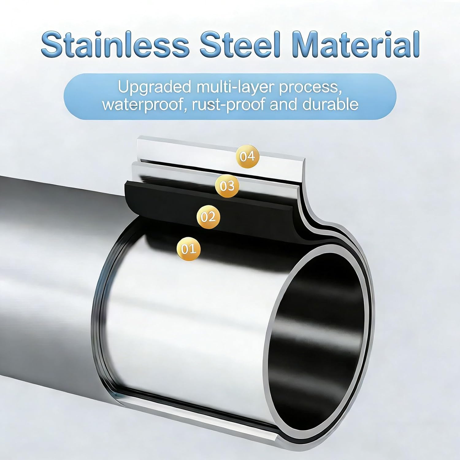 HUHJYUGE Outdoor Clothes Hanger Rack for Drying, Heavy Duty Stainless Steel Foldable Clothes Drying Rack, Retractable Laundry Drying Rack with Wheels, No Installation Needed (200cm/78.7inch)