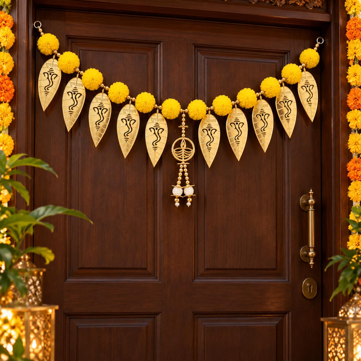 Handmade Marigold & Jasmine Garland - 2 Pack -14
