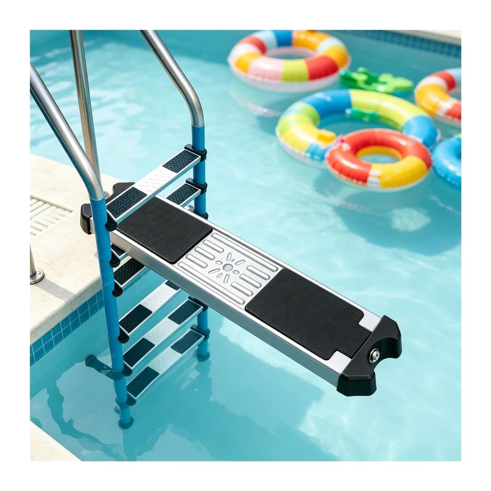 6 Piezas escalones de Repuesto de Acero Inoxidable para Piscinas enterradas