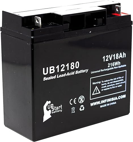 Miniatura 5 de Repuesto para batería GS PORTALAC PX12170 - Reemplazo UB12180 Batería de plomo ácido sellada universal (12 V, 18 Ah, 18000 mAh, terminal T4, AGM,