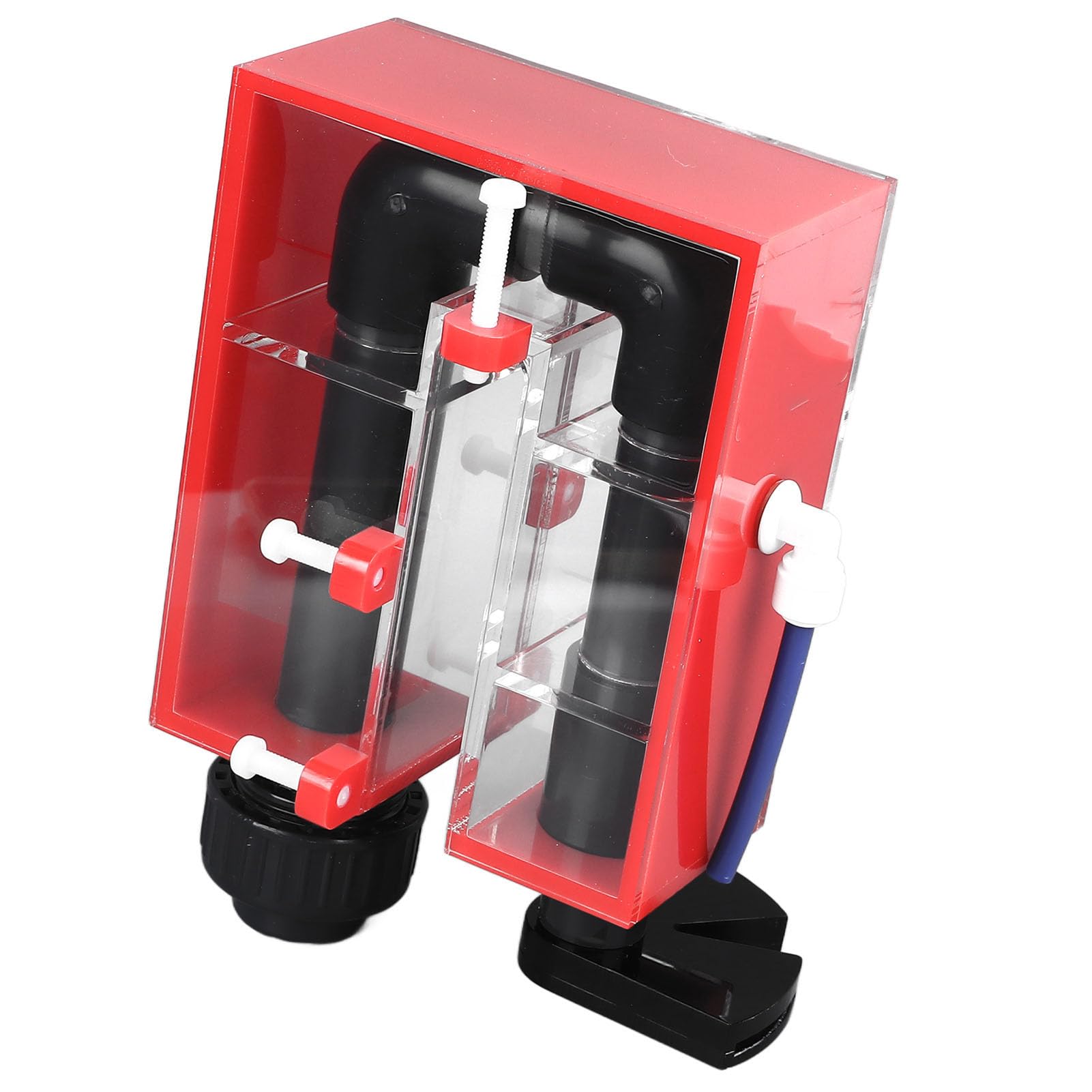 Zerodis Pompa Aeratore per Acquario per Acquario, Filtro per Vasca per Pesci Montato a Parete, Efficiente di Circolazione dell'Acqua per Serbatoi di Acqua Dolce e Salata, Scatola di Troppopieno in
