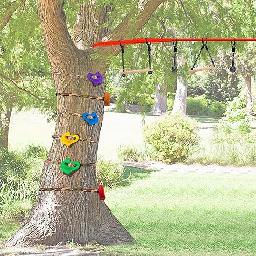 Miniatura 31 de BeneLabel 2 barras de obstáculos Ninja Monkey, barras de carrera de obstáculos, juego al aire libre, carrera de obstáculos