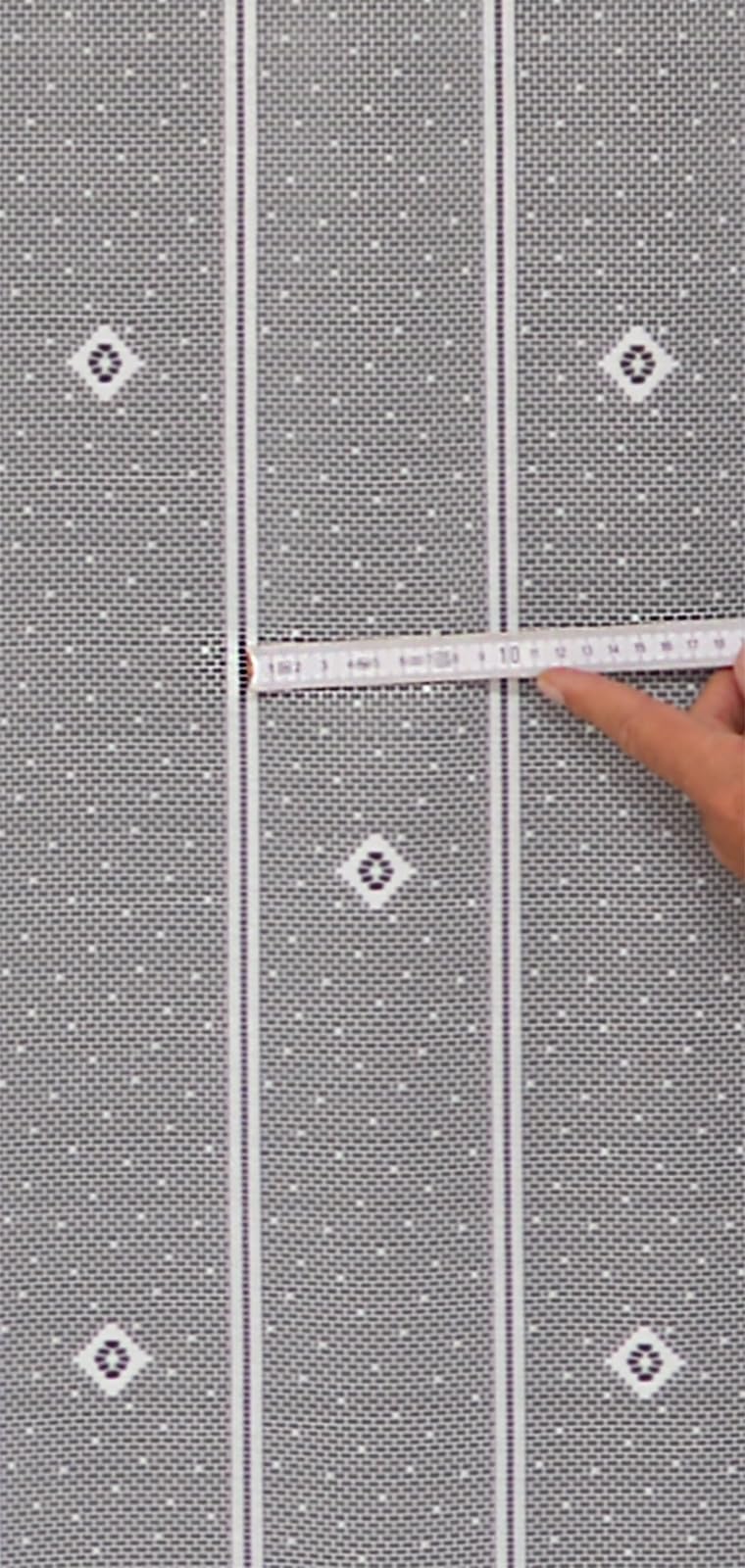 Tenda per finestra con motivo floreale, 210 x 105 cm (altezza x larghezza x profondità), colore bianco, confezione da 1