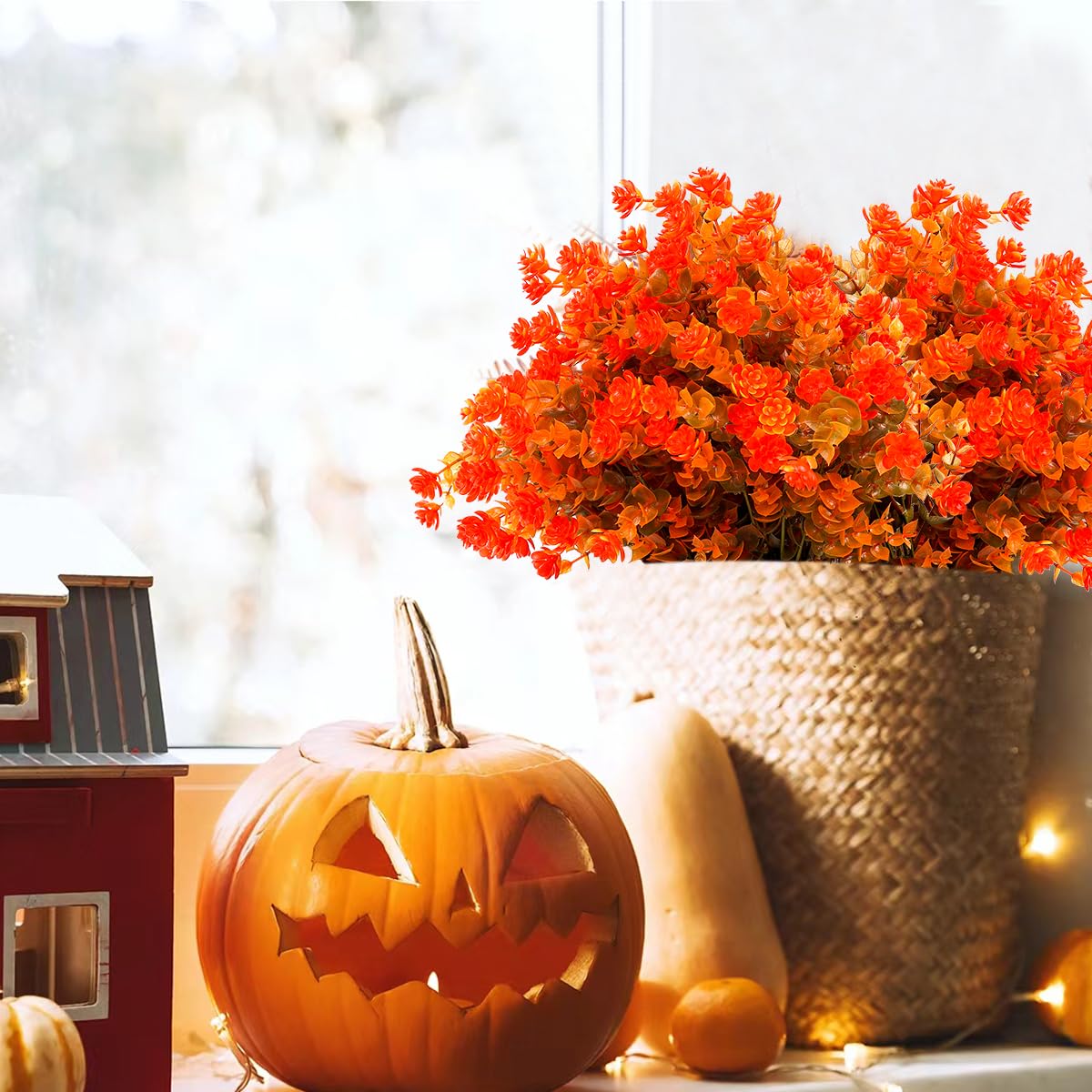 HBell 12 bundels herfst buiten kunstbloemen UV-bestendig HBell 12 bundels herfst buiten kunstbloemen UV-bestendig
