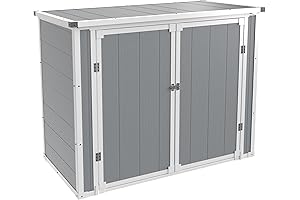 UDPATIO Garbage Can Sheds for 2 Cans Outdoor,Weatherproof Storage Shed