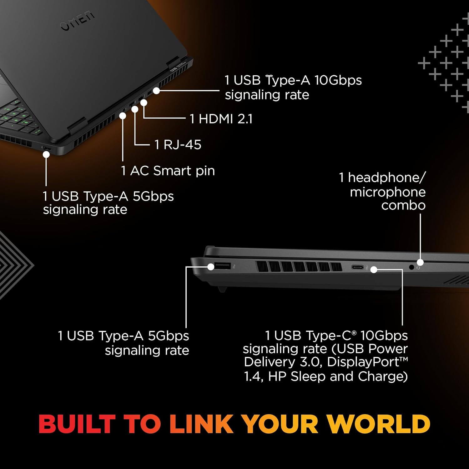 HP Omen, AMD Ryzen 9 8940HX, 8GB RTX 5070, 24GB DDR5(Upgradeable) 1TB SSD, 165Hz, 2k WUXGA, 3ms, 400 nits, 16''/40.6cm, Win11, M365* Office24, Black, 2.44kg, ap0182AX, RGB, AI Gaming Laptop 19 71rLMrW9vOL. SL1500