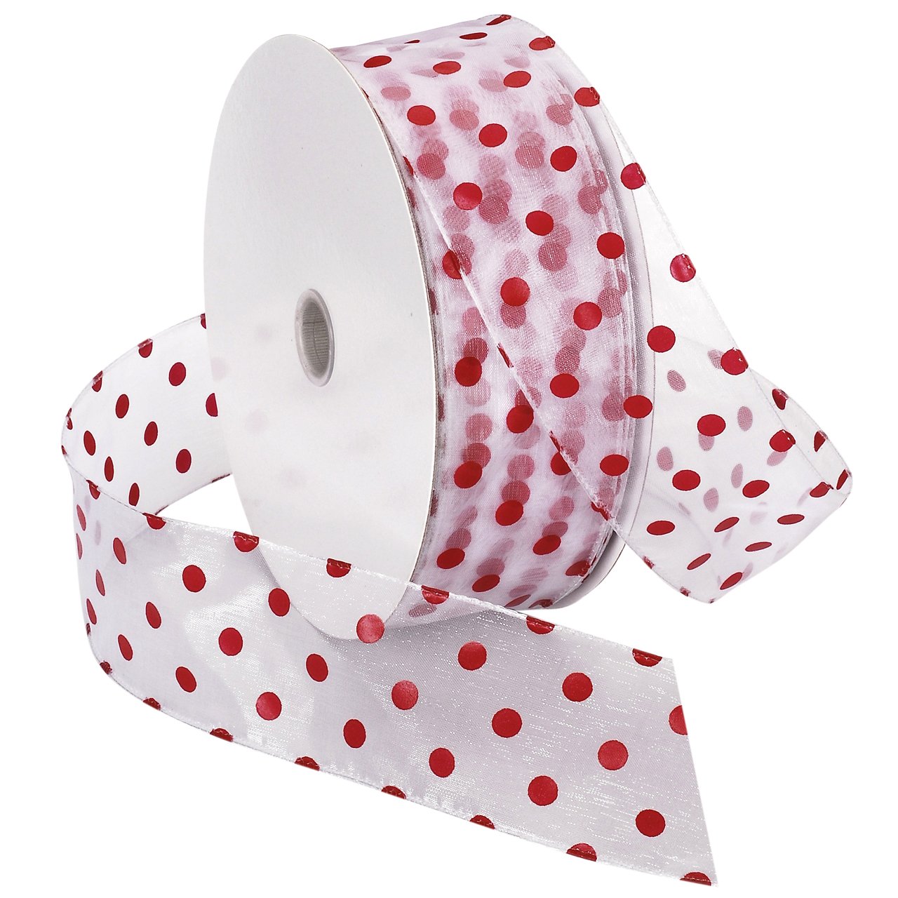 Ruban de Tissu Sheer Pois Morex Ribbon 5,1cm x 45,7m pour création