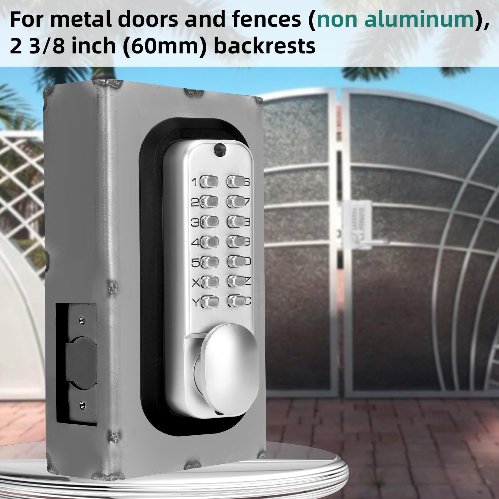 Mechanical Lock Housing GB2020 Steel Gate Lock Box - 2 3/8