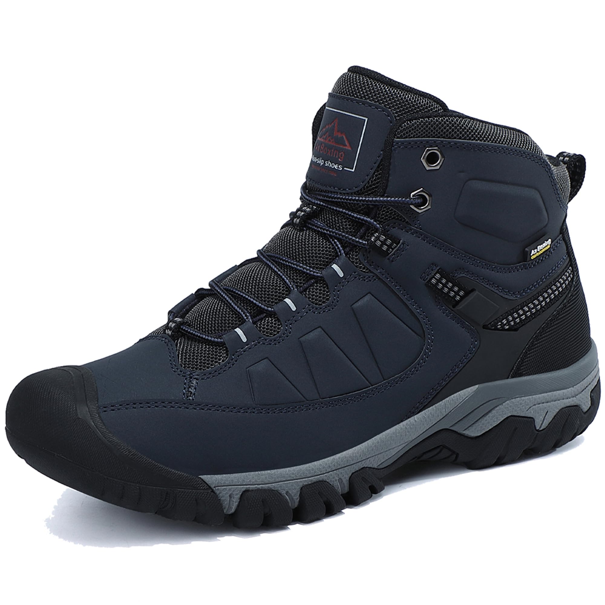 AX BOXING Winterschuhe Herren Gefüttert Winterstiefel Warm Wanderschuhe Draussen Winterboots Rutschfeste Wanderstiefel Schneestiefel Trekkingschuhe Größe 41-46 EU