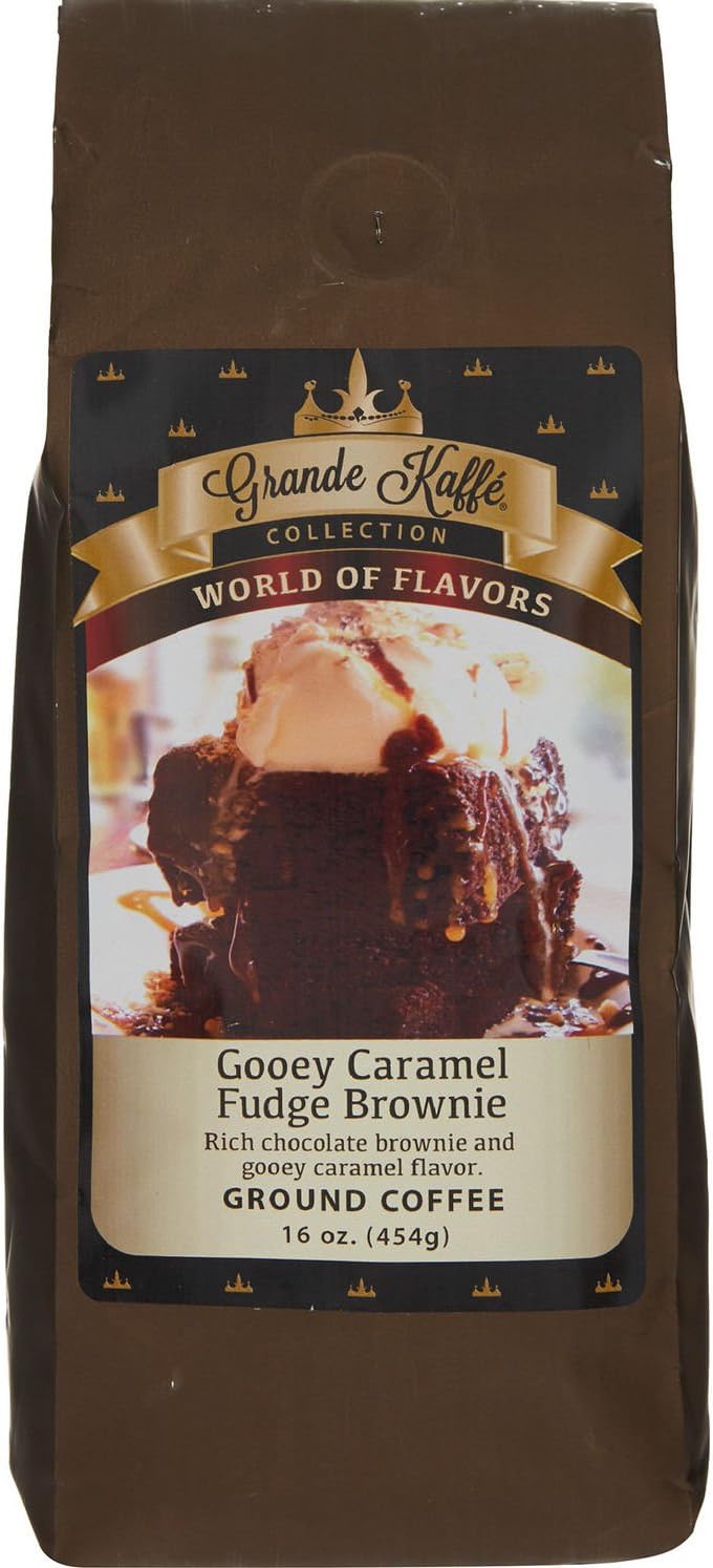 Grande Kaffe Ground Coffee (Gooey Caramel Fudge Brownie)