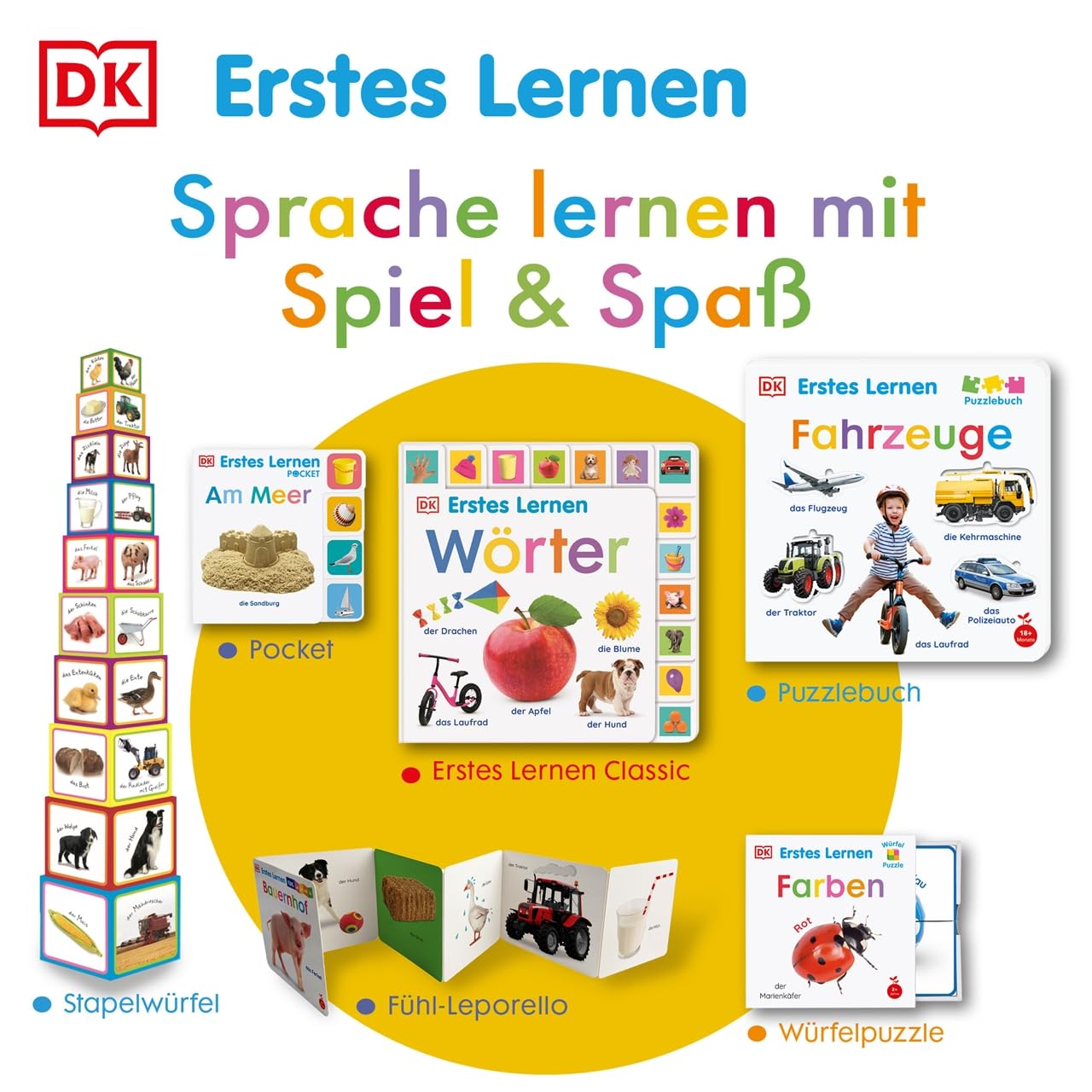 Erstes Lernen. Bauernhof: Pappbilderbuch mit Griff-Register und über 160 Fotos ab 1 Jahr
