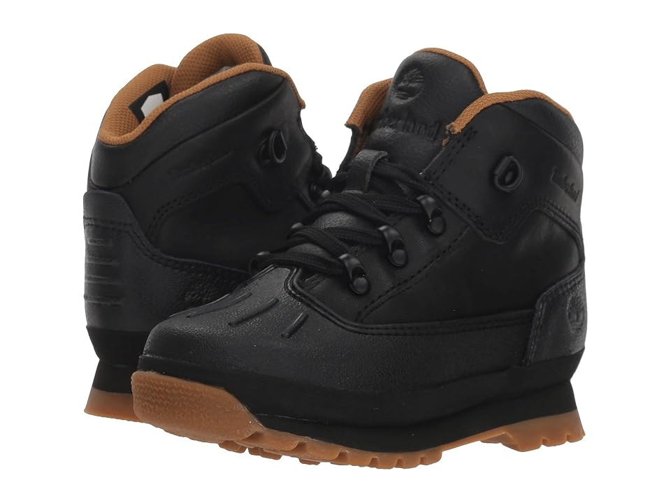 

Timberland Kids Euro Hiker Shell Toe (Toddler/Little Kid) (Black Full Grain) Kid's Shoes