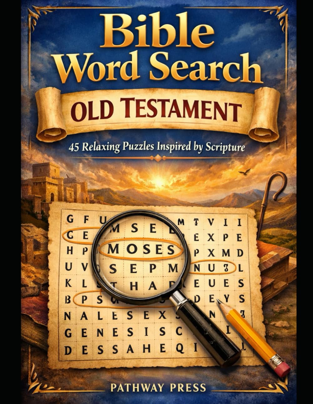 Bible Word Search: Old Testament: 45 Relaxing Puzzles Inspired by Scripture