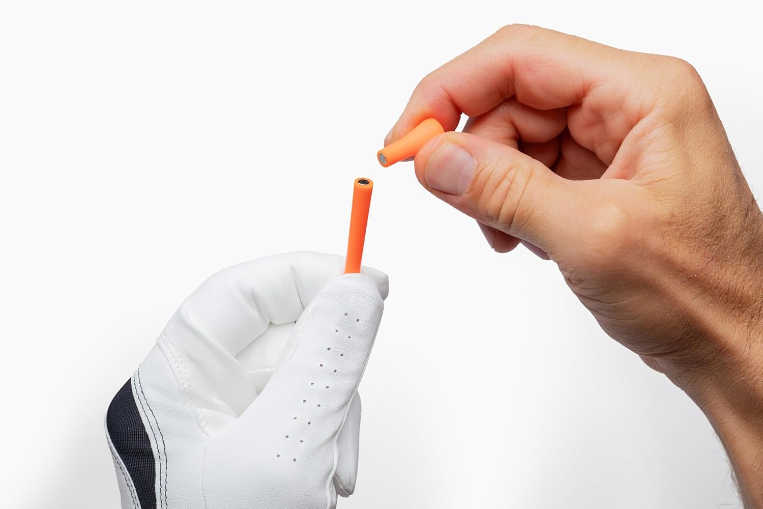 Magnet Golf Tees, 2-Piece Design, Orange/Pink/Blue/Green, 2-3/4 or 3-1/4 Inch, 60 Pack with 30 Bases