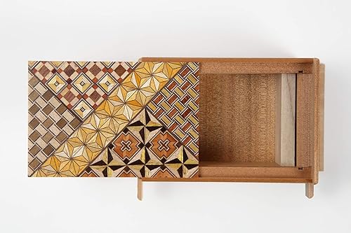 Miniatura 4 de HAKONE YOSEGI 21 pasos caja decorativa japonesa caja de rompecabezas de madera caja de regalo para el cerebro tarjetas de débito prepagadas caja