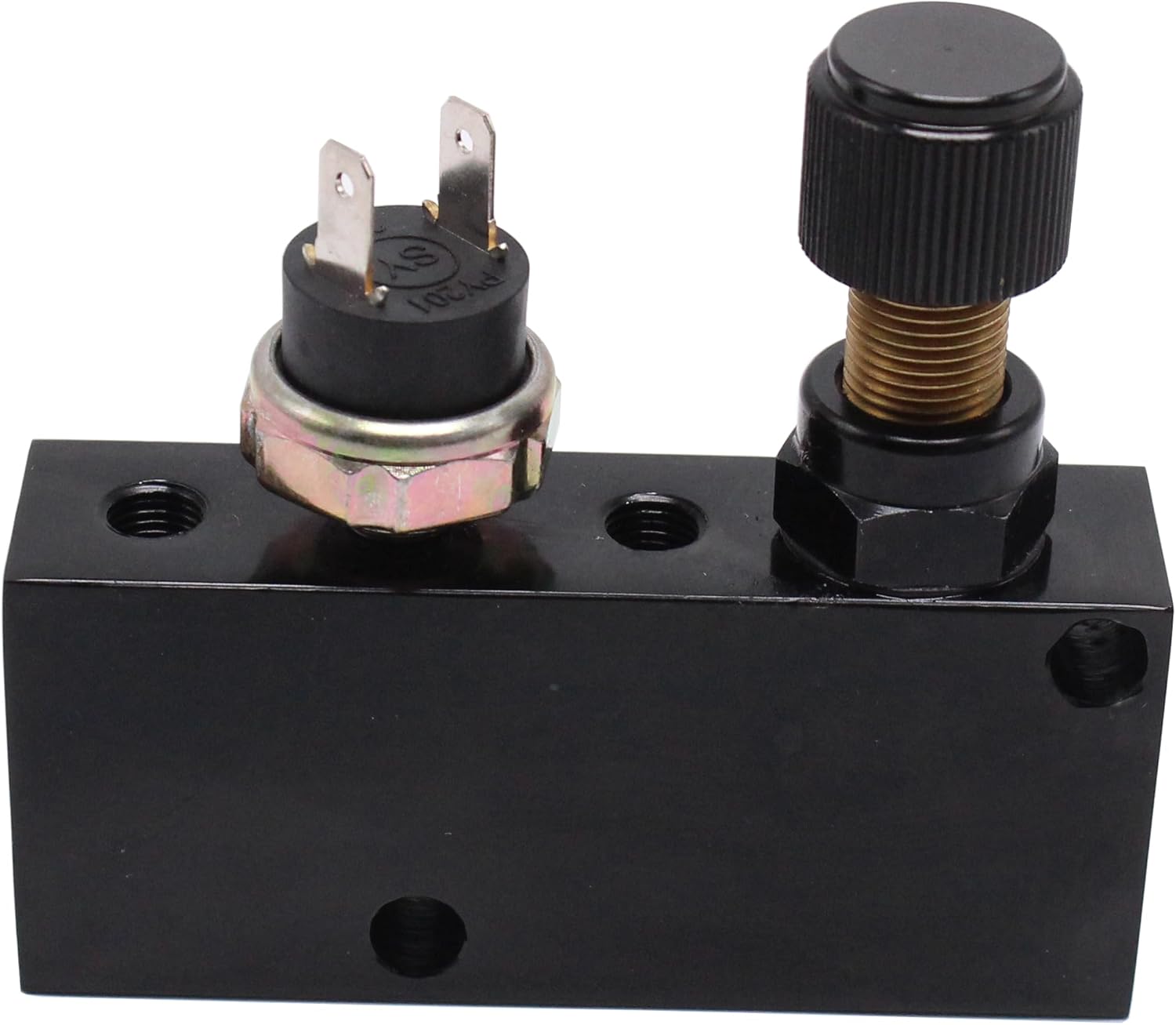 Black Adjustable Proportioning Valve & Distribution Block Brake Disc/Drum with Five Stainless Steel Fittings for Camaro Firebird Nova Street Rod & Trucks