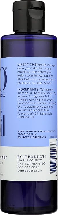Body Oil, French Lavender - 8 fl. oz (236 ml) by EO Products