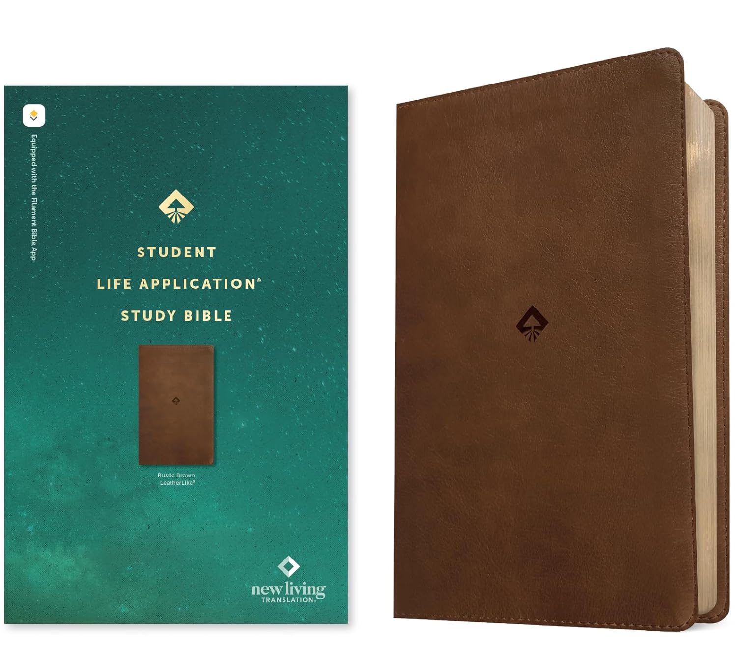 NLT Student Life Application Study Bible, Filament Enabled (LeatherLike, Rustic Brown, Red Letter)      Imitation Leather – June 3, 2025