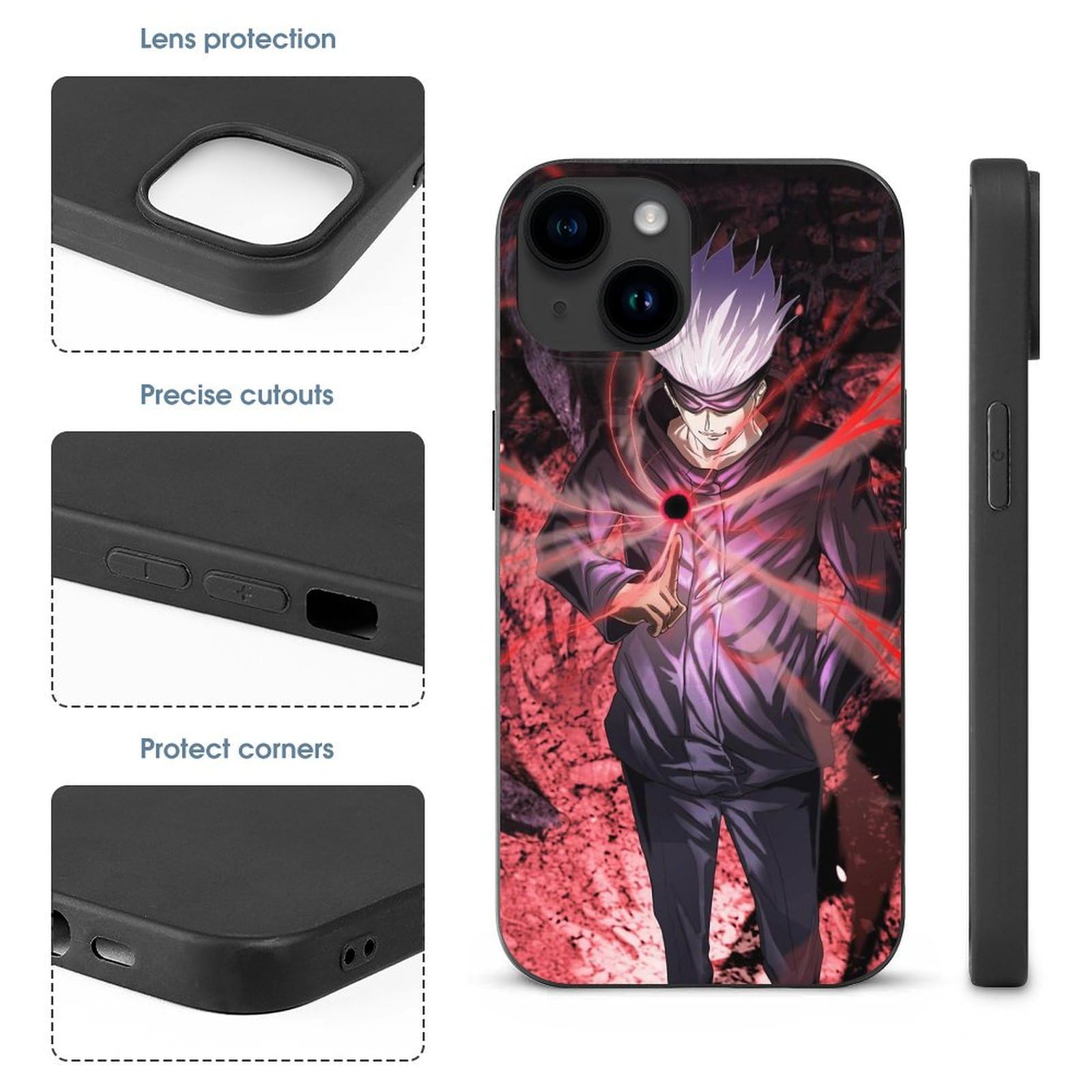 最終価格　五条悟　iPhone15ケース Amazon.co.jp: iPhone15 用 ケース 呪術廻戦 五条悟 スマホケース