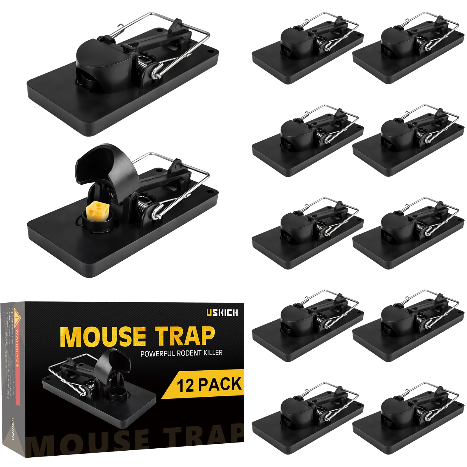 Photo 1 of USKICH 12 Pack Mouse Traps
