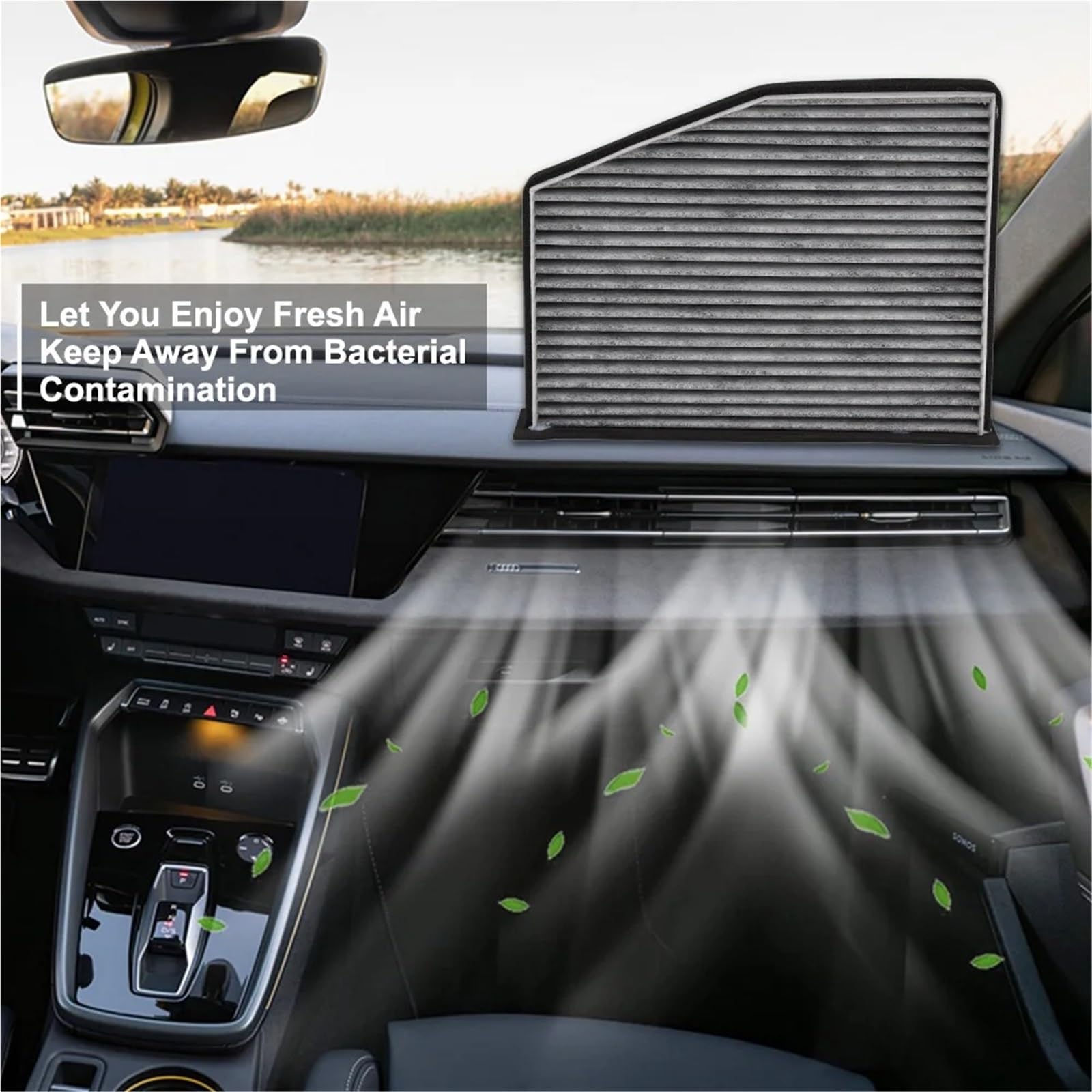 Para VW Para Passat Para R32 Para Rabbit Para Routan 2006-2022 Filtro De Aire Cabina Carbono Para Motor Coche